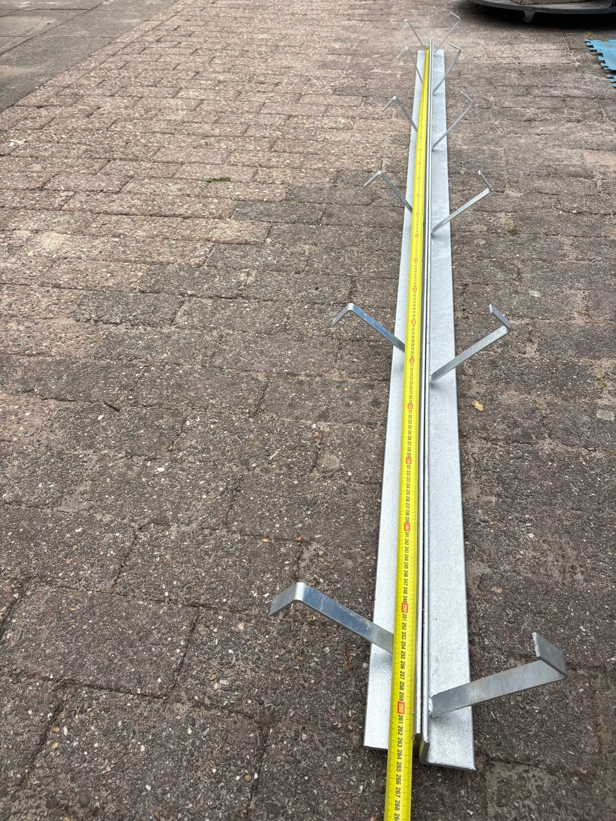 Hoekstaal met aangelaste ankers 50x50x5 2,64m gegalvaniseerd, Ophalen, Nieuw, 250 mm of meer, Overige typen