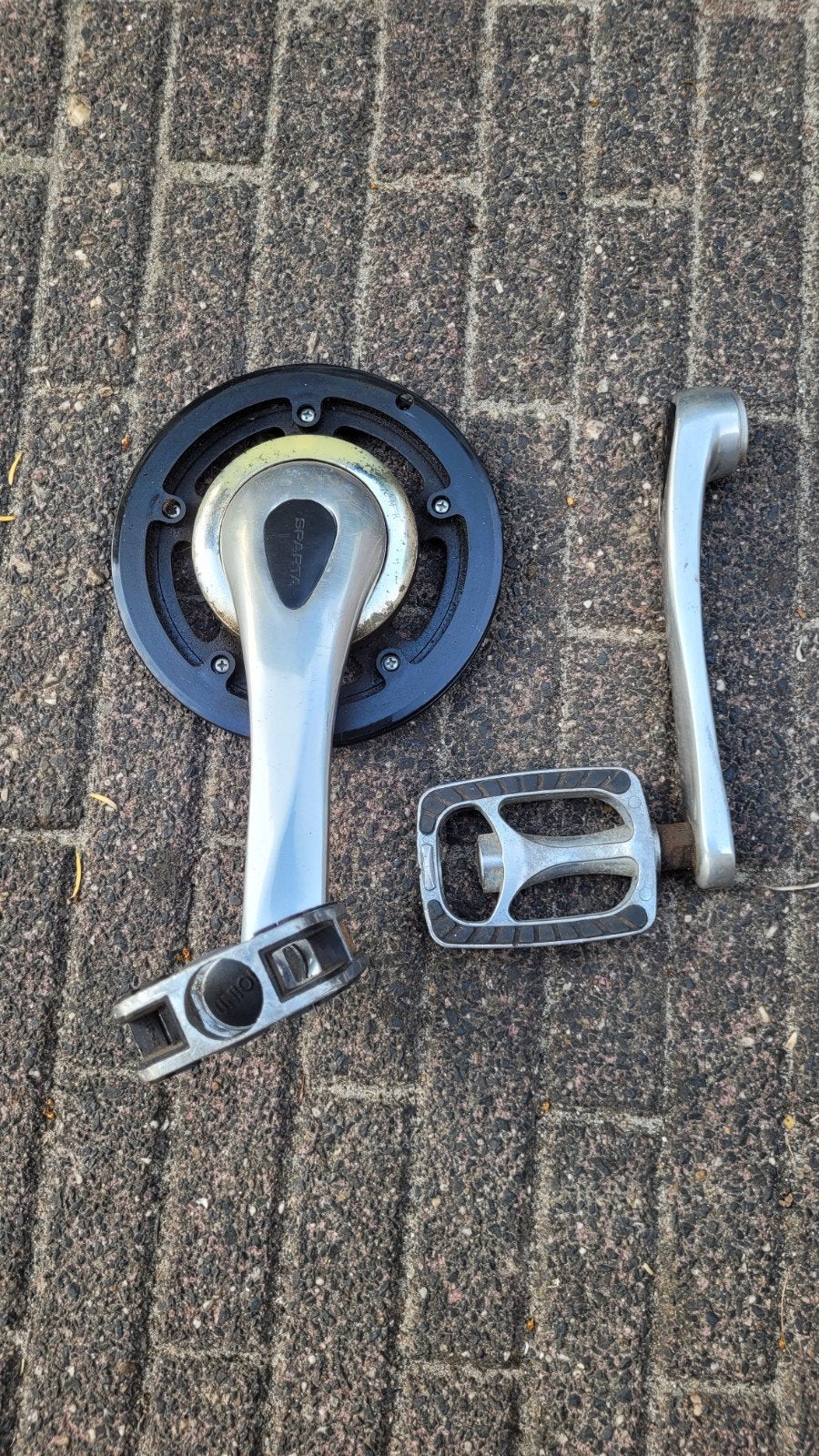 Trapperset Sparta ION NXT - Crankstel en Pedalen, Sparta, Gebruikt, Ophalen of Verzenden, Aluminium