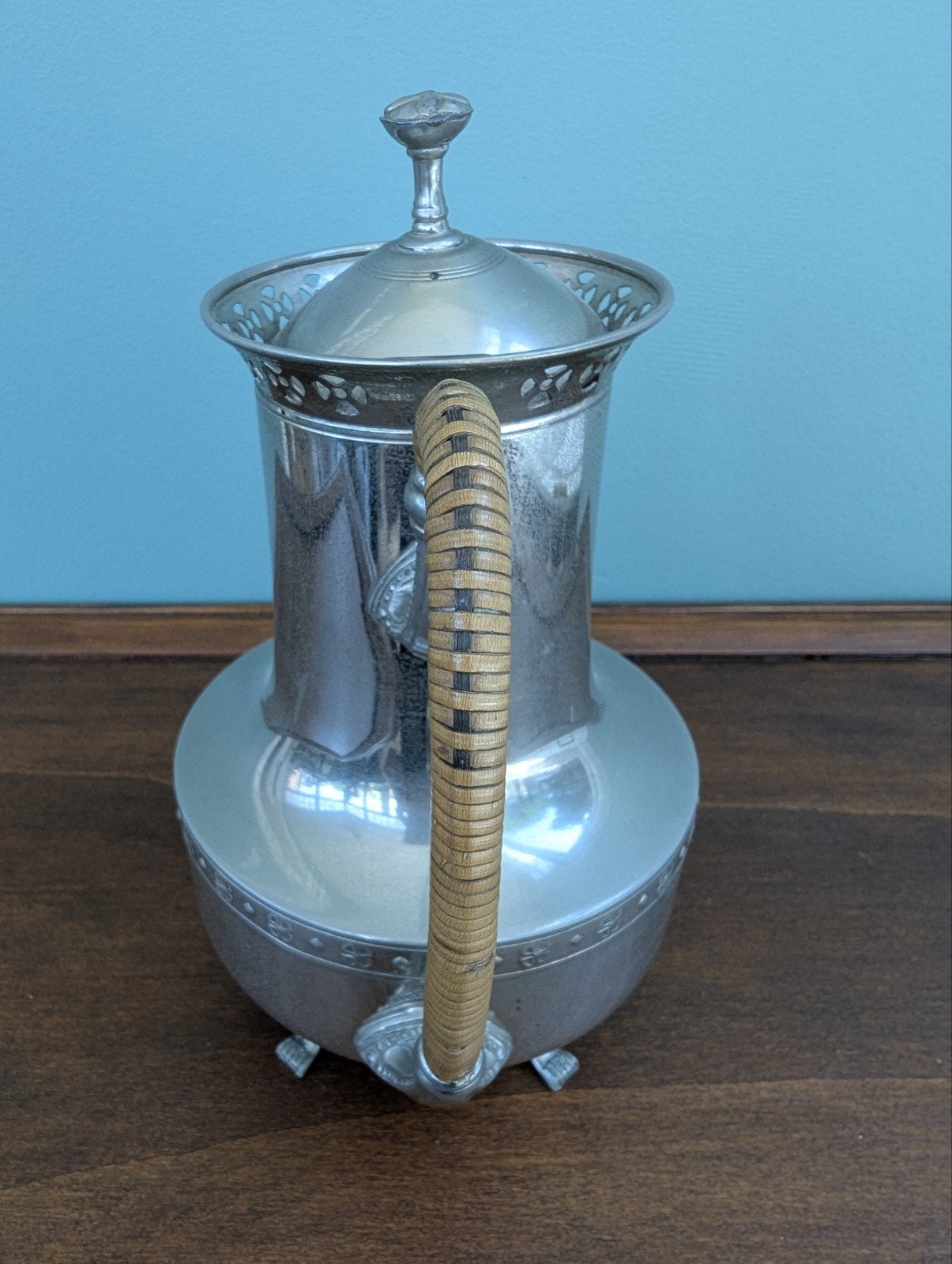 Antieke Tinnen Koffiepot / Theepot  RIO Tiel (Art Deco), Antiek en Kunst, Ophalen of Verzenden