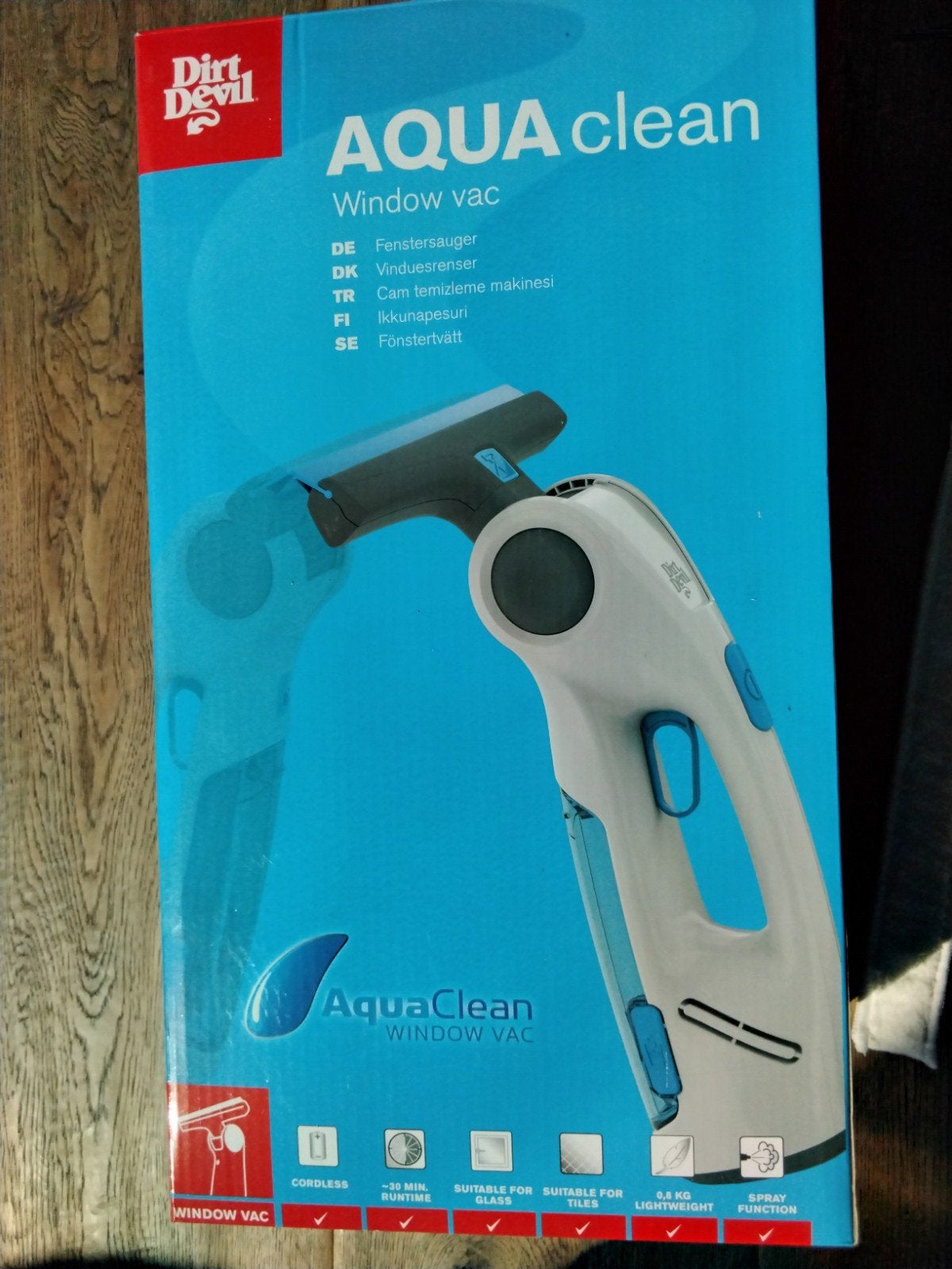 Dirt Devil Aqua Clean Window Vac - Raamreiniger, Ophalen, Zo goed als nieuw