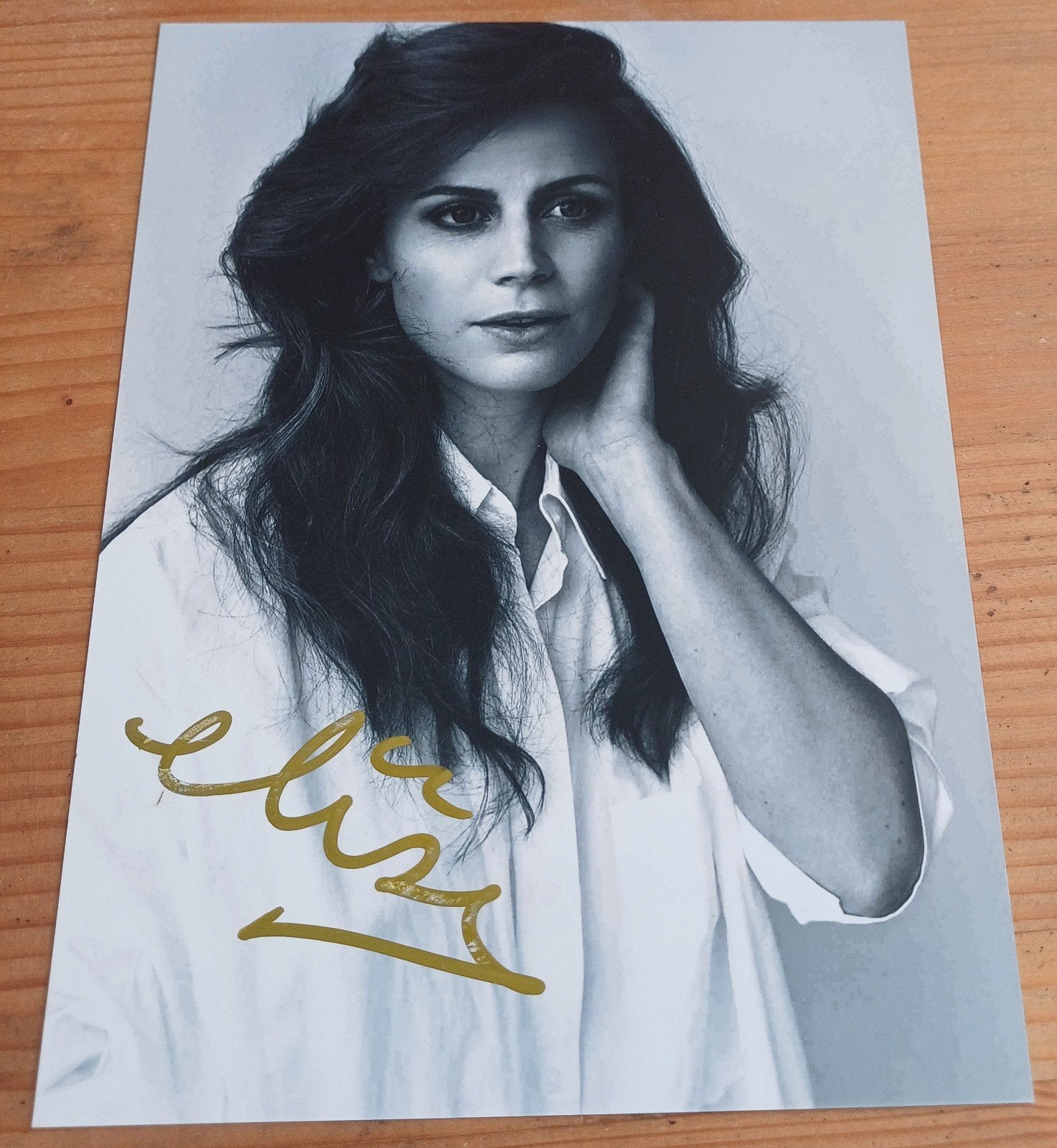 Elise Schaap handtekening gesigneerde foto 20x15cm, Ophalen of Verzenden, Zo goed als nieuw, Foto of Kaart
