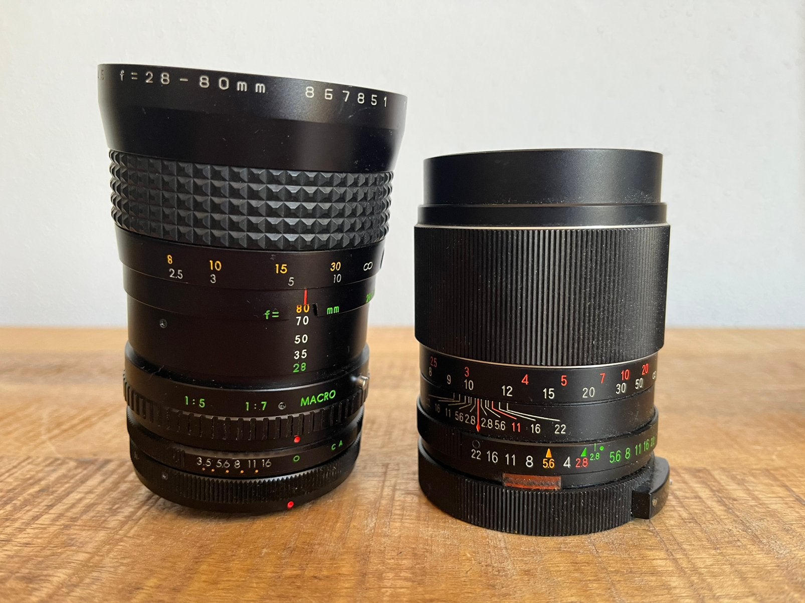 Makinon 28-80mm & Vivitar telelens objectieven, Ophalen of Verzenden, Zo goed als nieuw, Macrolens
