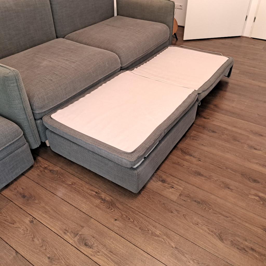 IKEA VALLENTUNA slaapbank + opbergruimte, Ophalen, Gebruikt, Tweepersoons, Overige maten