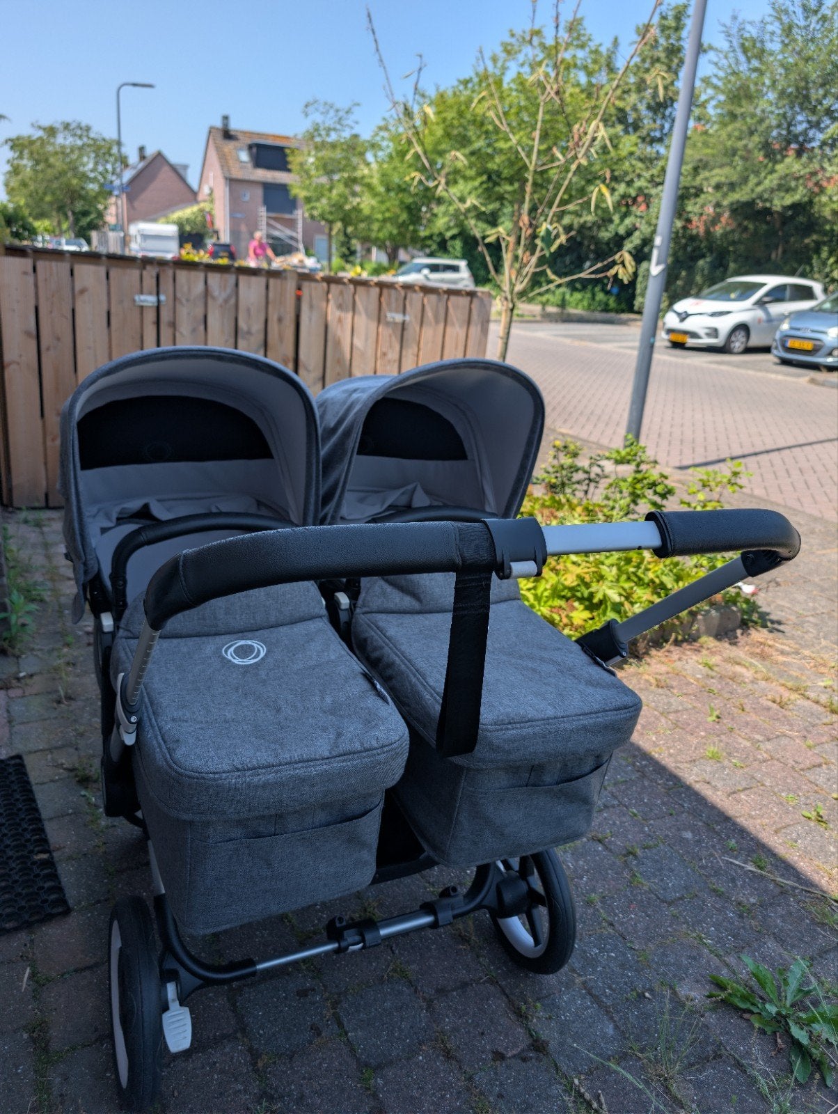 Bugaboo Donkey 3 Twin kinderwagen grijs met accessoires, Ophalen, Gebruikt, Kinderwagen of Buggy