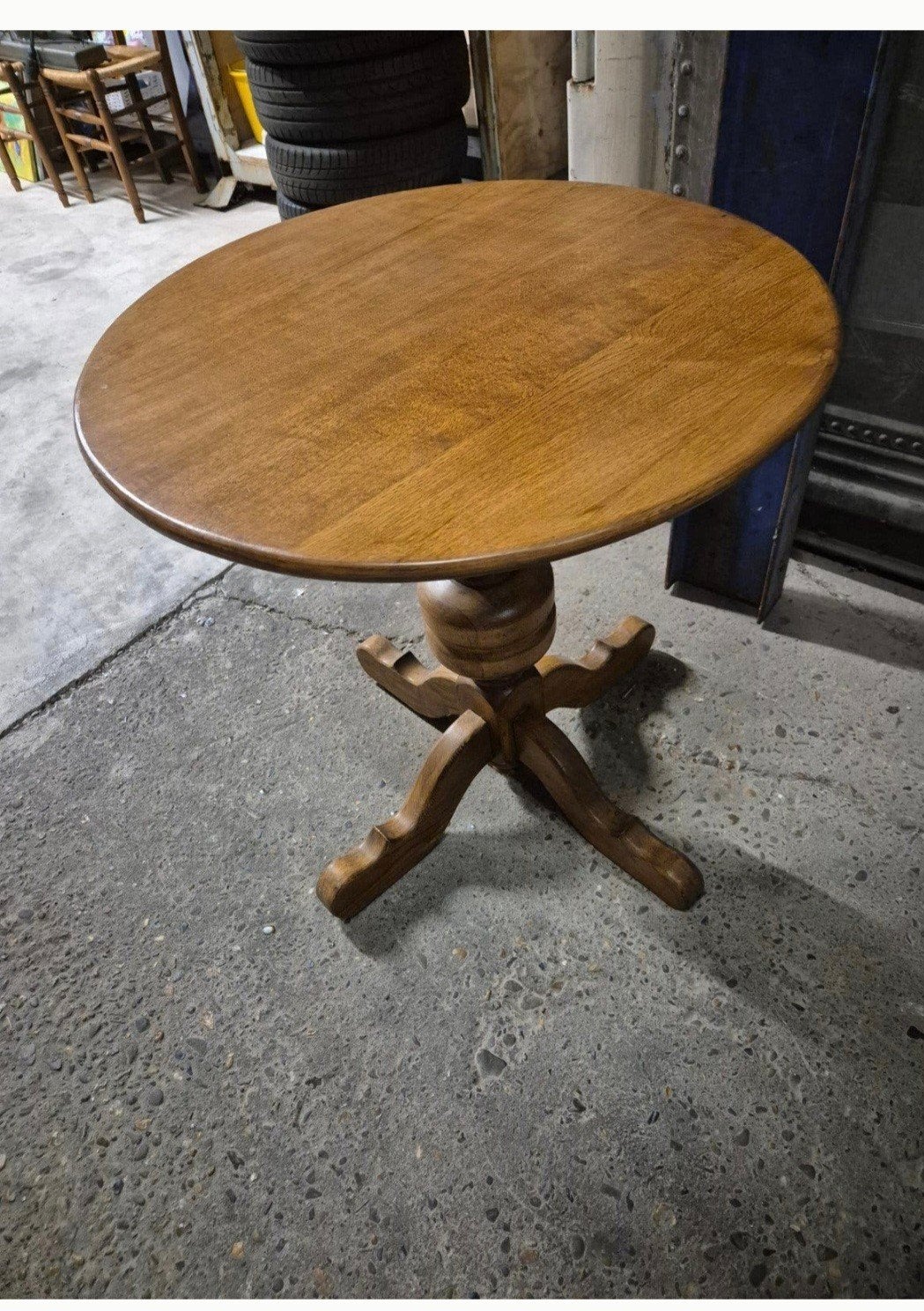 leuke ronde tafel, Ophalen
