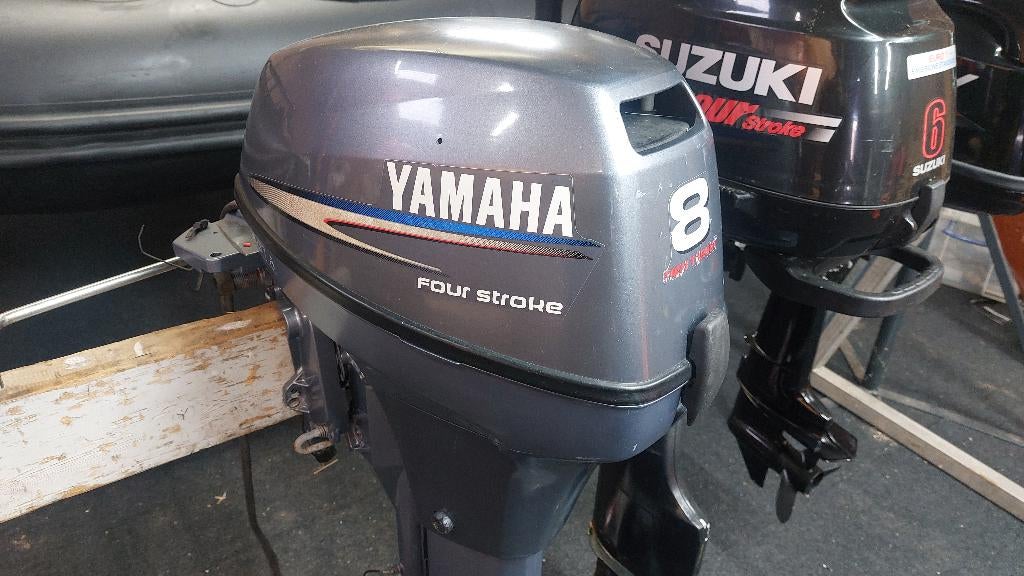 Yamaha 8 pk High Trust Viertakt - Langstaart Afstandsbiening, Watersport en Boten, Buiten- en Binnenboordmotoren, Zo goed als nieuw