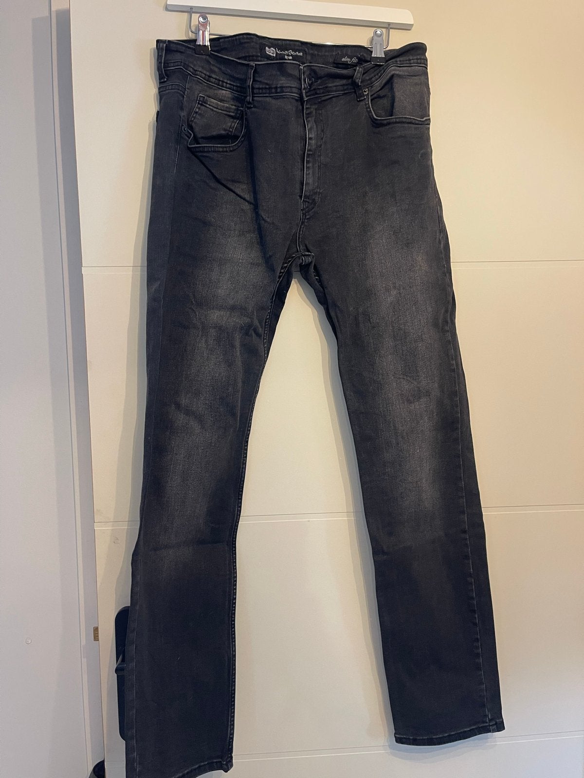 Zwarte slim fit jeans, Ophalen of Verzenden, Gedragen, Zwart, Overige jeansmaten