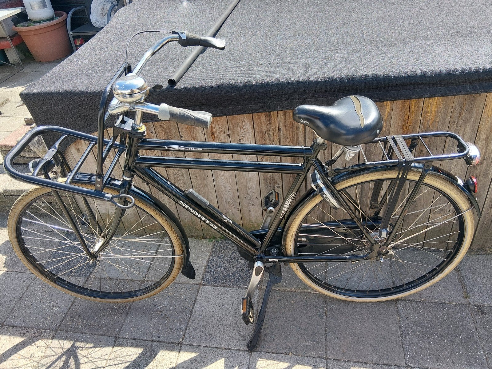 Sparta Pick-Up fiets met versnellingen en bagagedragers, Ophalen, Sparta, Versnellingen, Trommelrem