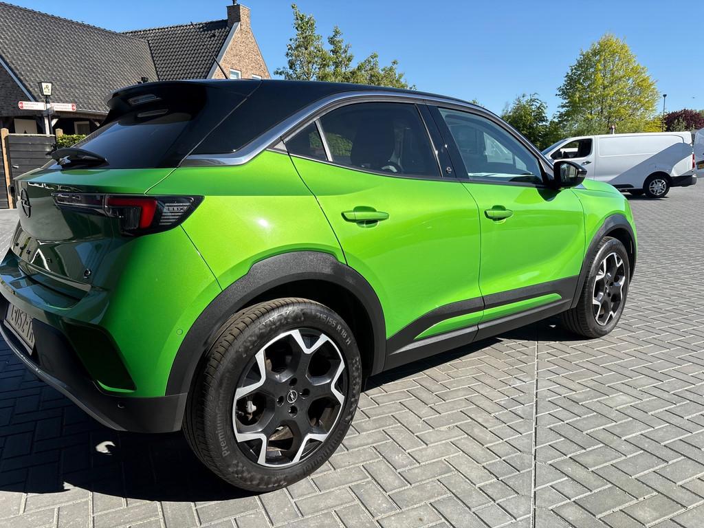 Opel Mokka-e Ultimate 50-kWh 11kw bl. snel laden, 136 pk, Zwart, Mokka-e, Leder en Stof