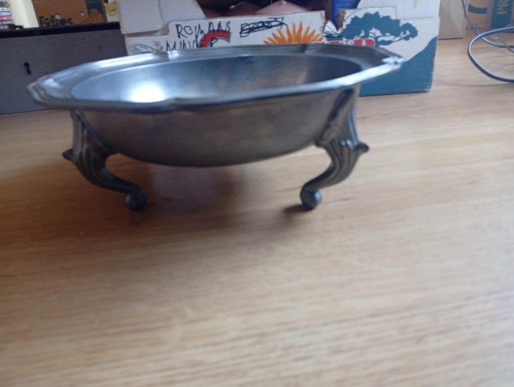 Tinnen fruitschaal, Ophalen of Verzenden
