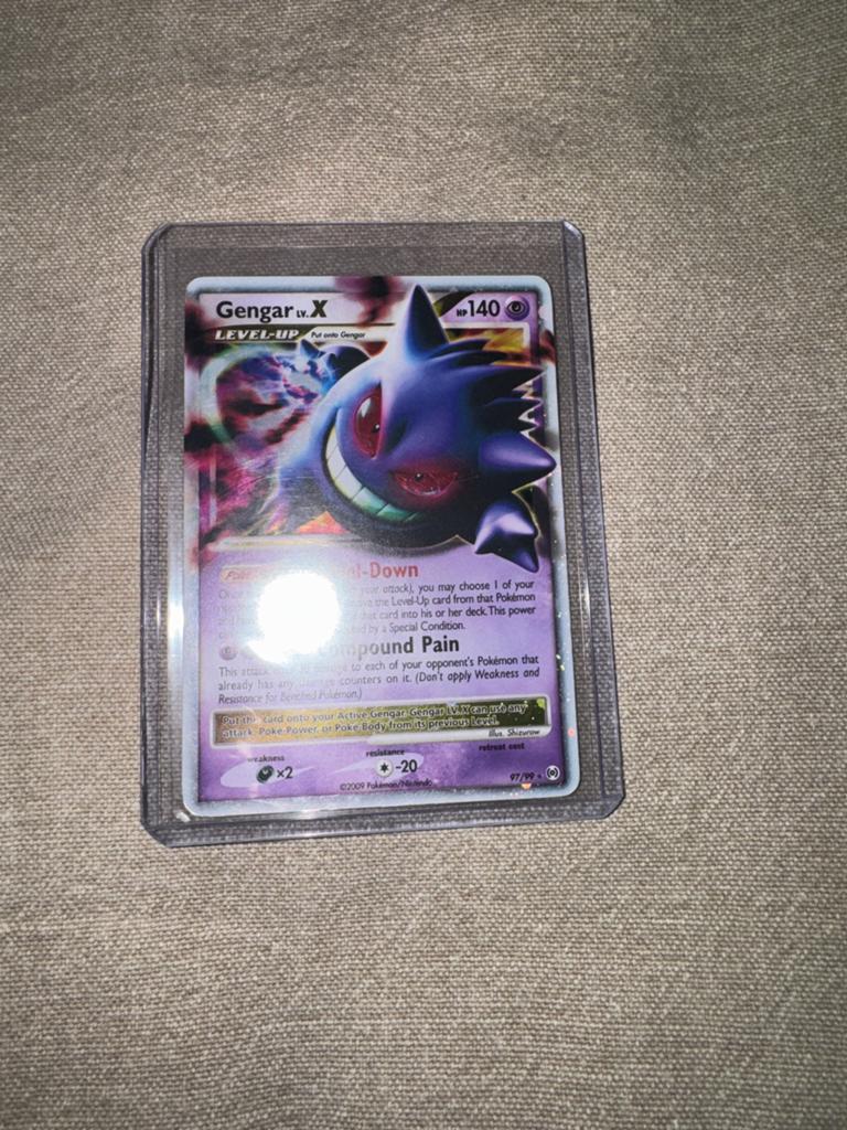 Pokémon Gengar LV.X 97/99 Holo – Platinum Arceus, Ophalen of Verzenden, Losse kaart, Foil