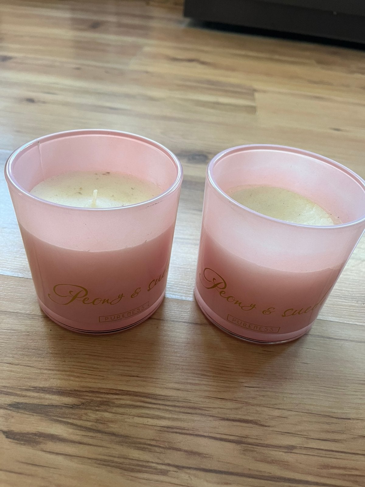 Geurkaarsen, Huis en Inrichting, Ophalen of Verzenden, Zo goed als nieuw, Roze
