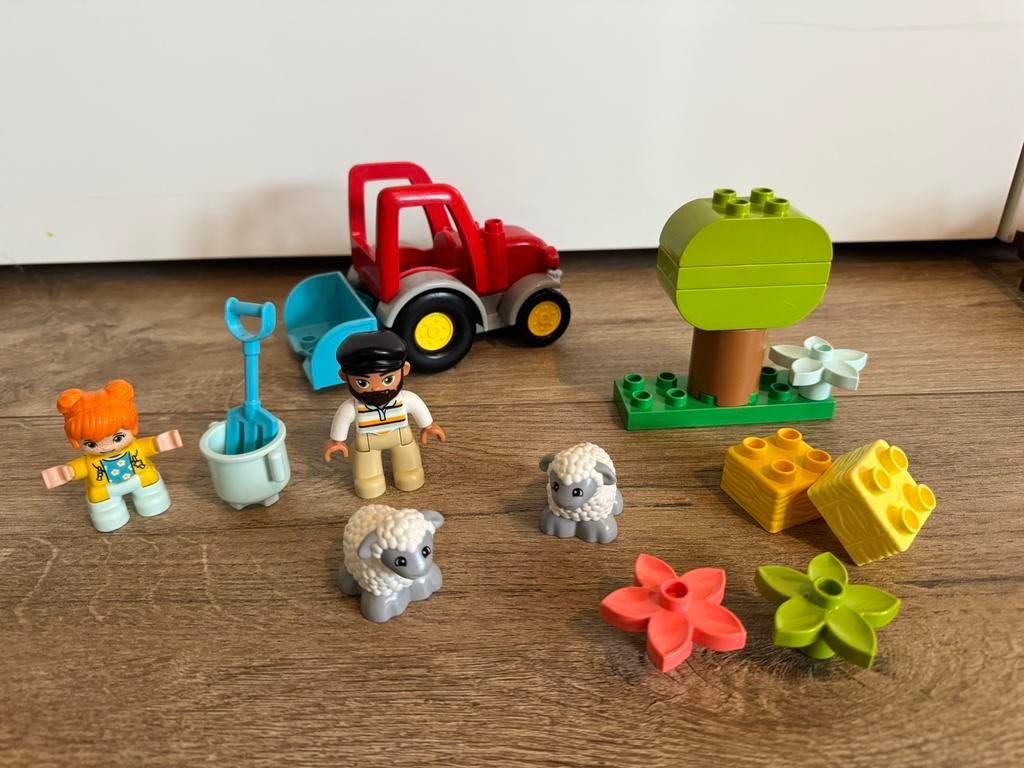 LEGO DUPLO Boerderij tractor 10950, dubbele tractor, Ophalen of Verzenden, Zo goed als nieuw, Duplo