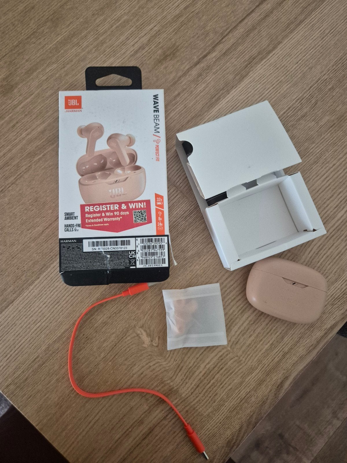 JBL Wave Beam draadloze oortjes, Ophalen, Overige typen