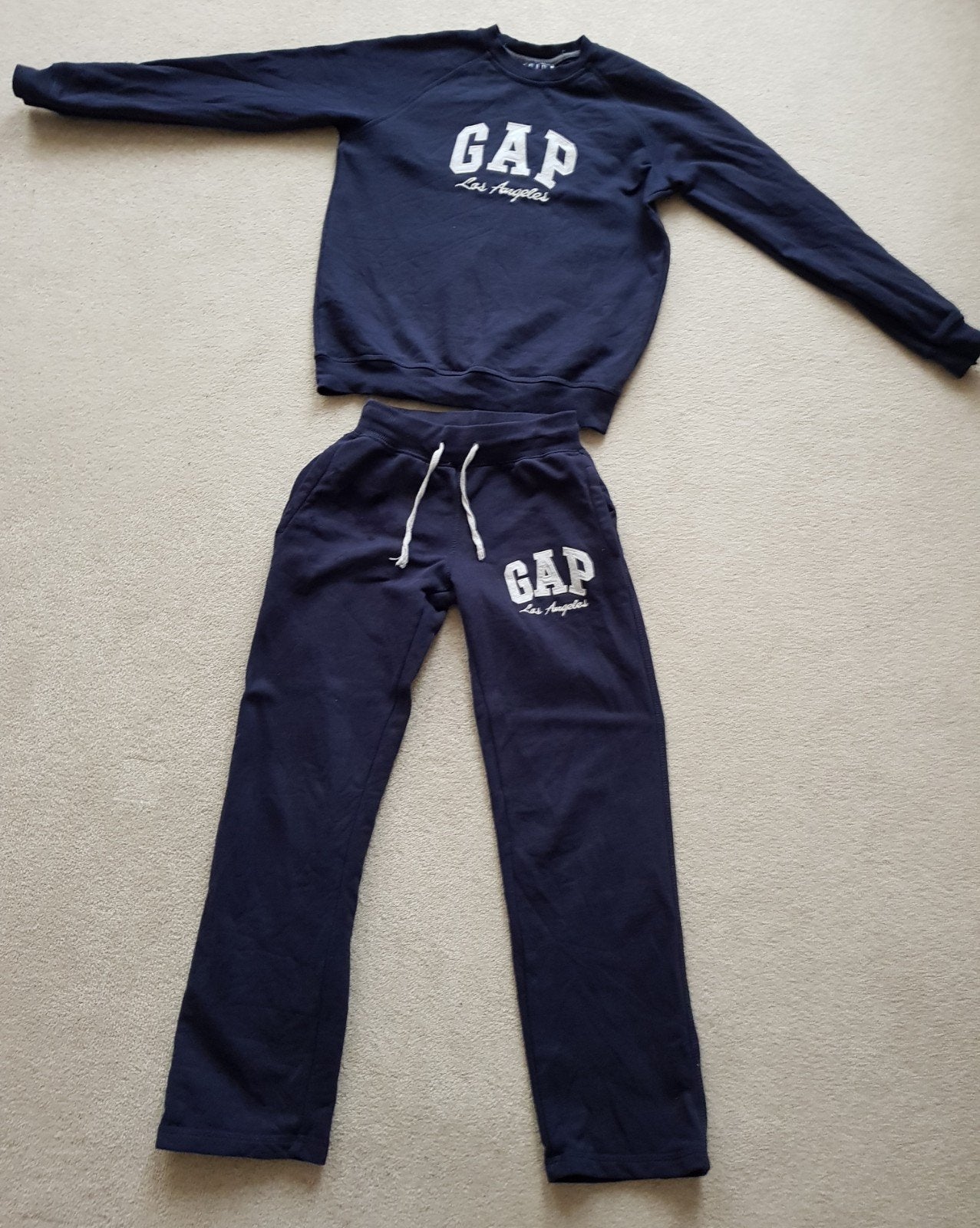 Joggingpak trui maat m joggingbroek maat s blauw merk, GAP, Maat 36 (S), Gedragen, Verzenden