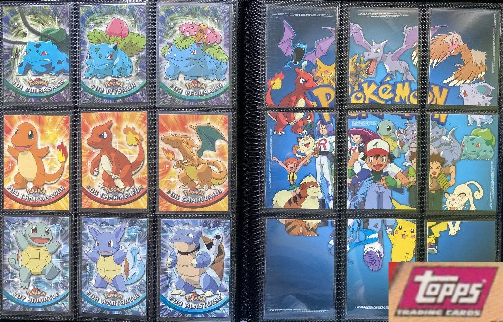 Pokemon Topps - complete sets - series 1 2 3 - chase sets, Ophalen of Verzenden, Zo goed als nieuw, Meerdere kaarten, Foil
