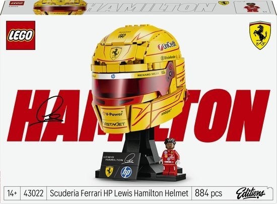 LEGO Scuderia Ferrari HP Lewis Hamilton Helm (43022), Ophalen of Verzenden, Nieuw, Formule 1