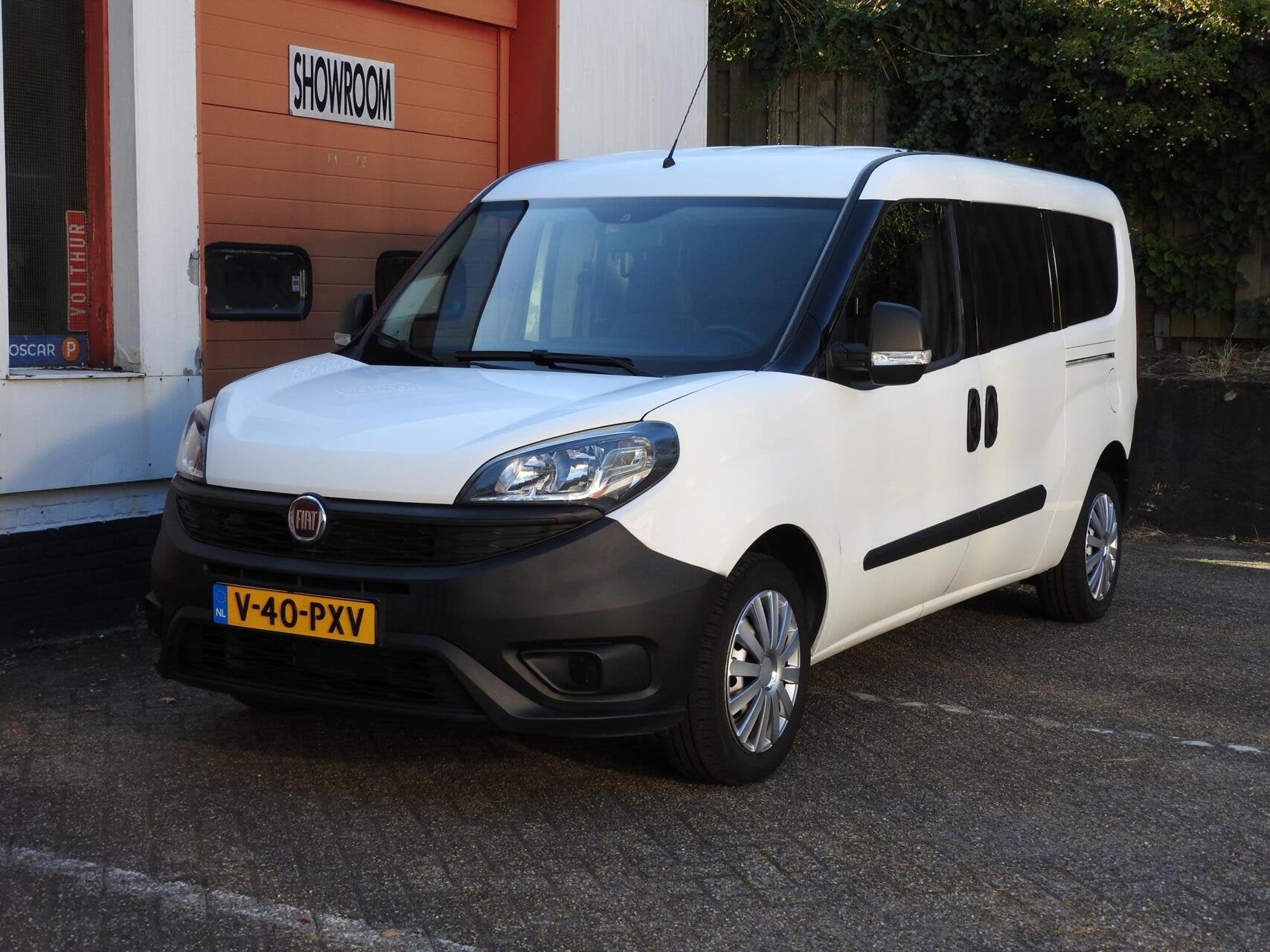 Fiat Doblò Cargo 1.4 Fire L2H1 Maxi, Auto's, Bestelauto's, Voorwielaandrijving, Stof, Gebruikt, Wit