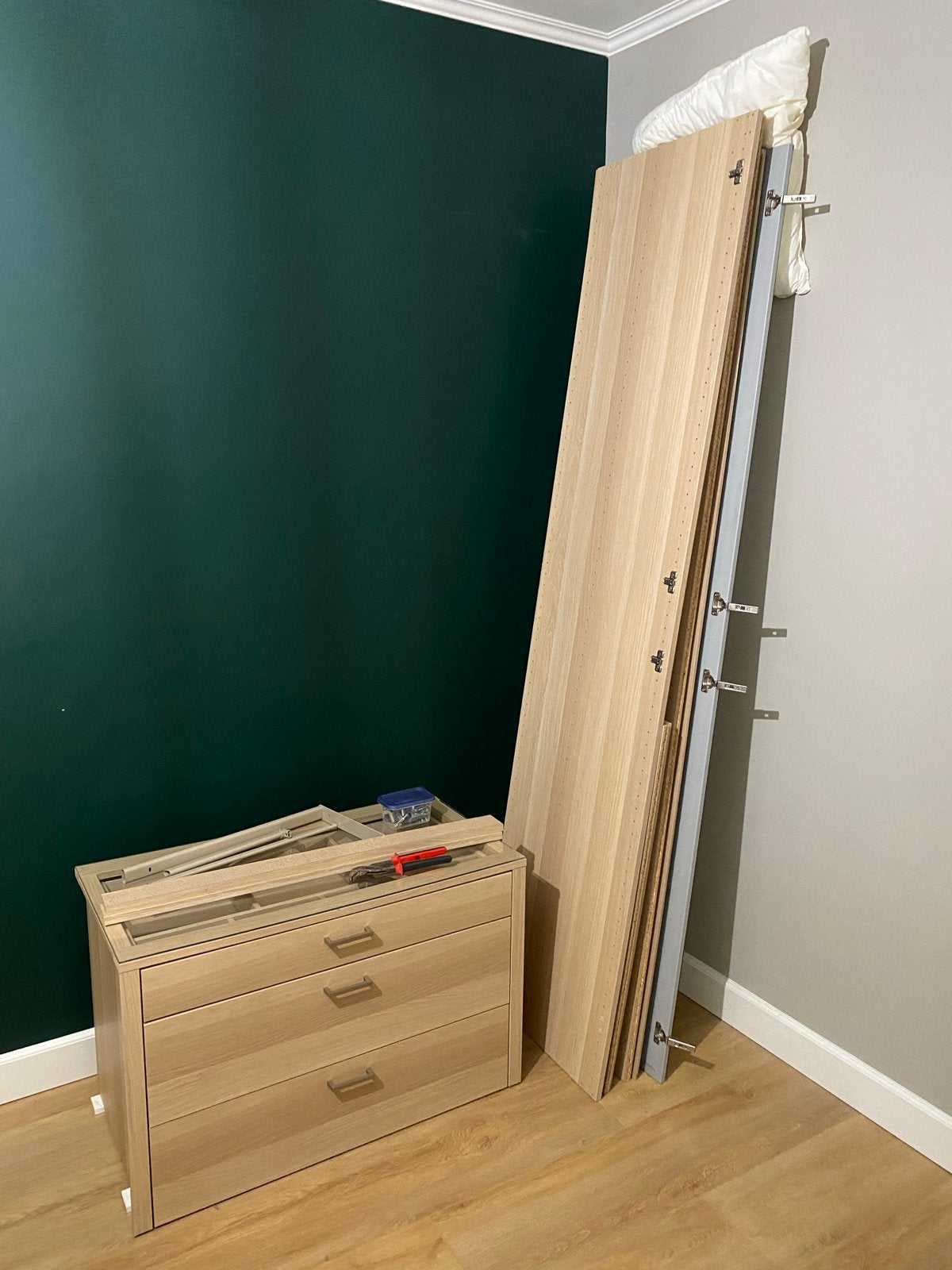 IKEA PAX kledingkast met spiegeldeuren, Huis en Inrichting, Kasten | Kledingkasten, Ophalen, Gebruikt, Overige materialen, 200 cm of meer