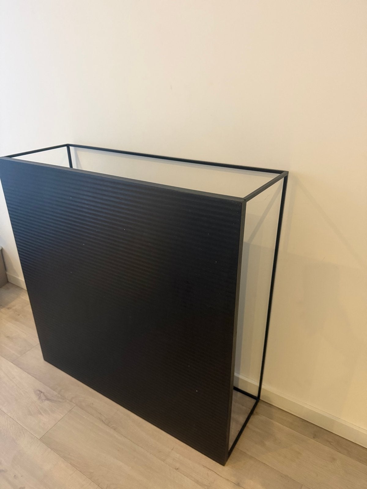 Stijlvolle salontafel Montel - Hout met metalen frame, Ophalen, 100 tot 150 cm, 50 tot 100 cm, Zo goed als nieuw
