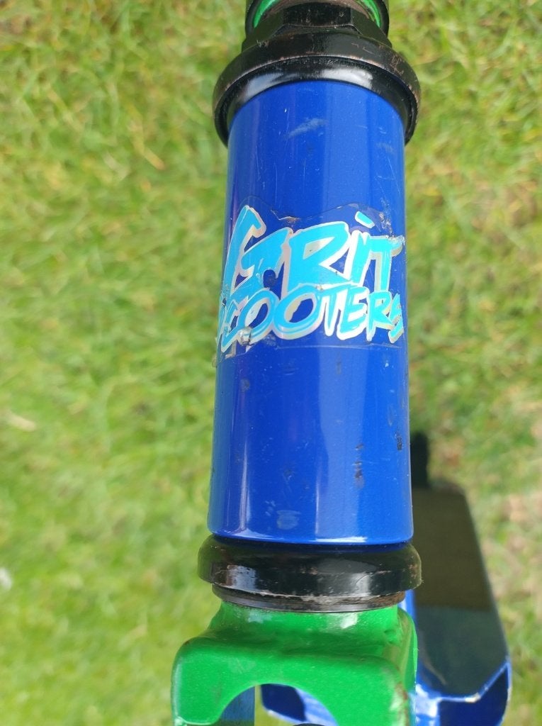 Grit Extremist stuntstep groen/blauw, Ophalen, Gebruikt, Overige typen, Grit Scooters