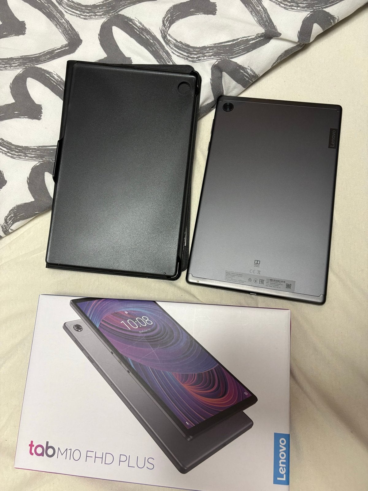Lenovo Tab M10 FHD Plus - Zo goed als nieuw met hoes, 10 inch, Verzenden, Zo goed als nieuw, 64 GB