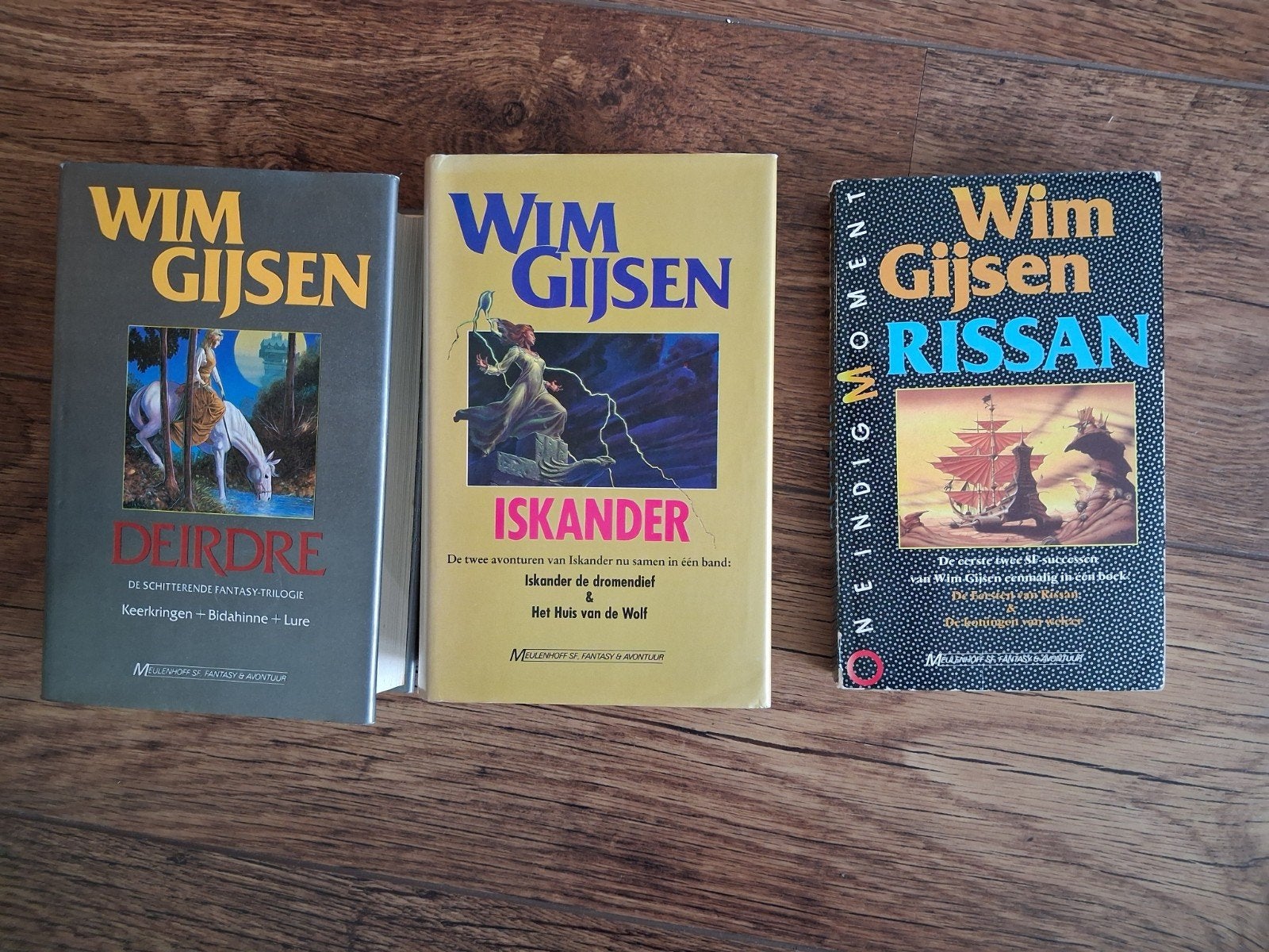 Wim Gijsen Fantasy Boeken: Deirdre, Iskander, Rissan, Ophalen of Verzenden, Gelezen, Wim Gijssen