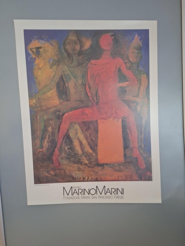 Affiche poster Museo Marino Marini, Ophalen of Verzenden