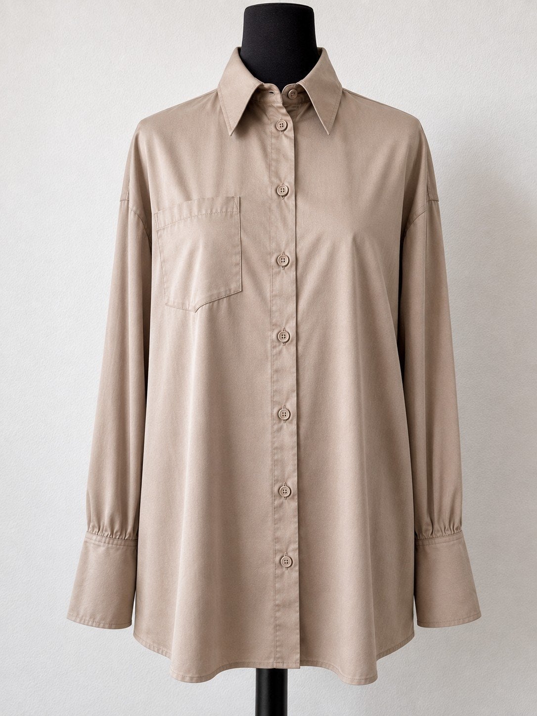 NA-KD Reborn Long Blouse XL Nieuw, Liu Jo, Beige, Maat 46/48 (XL) of groter, Nieuw