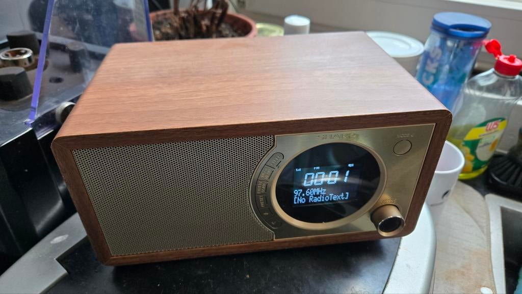 Sharp DB 450 Draagbare Radio met DAB+/FM en Bluetooth - Hout, Ophalen of Verzenden, Gebruikt