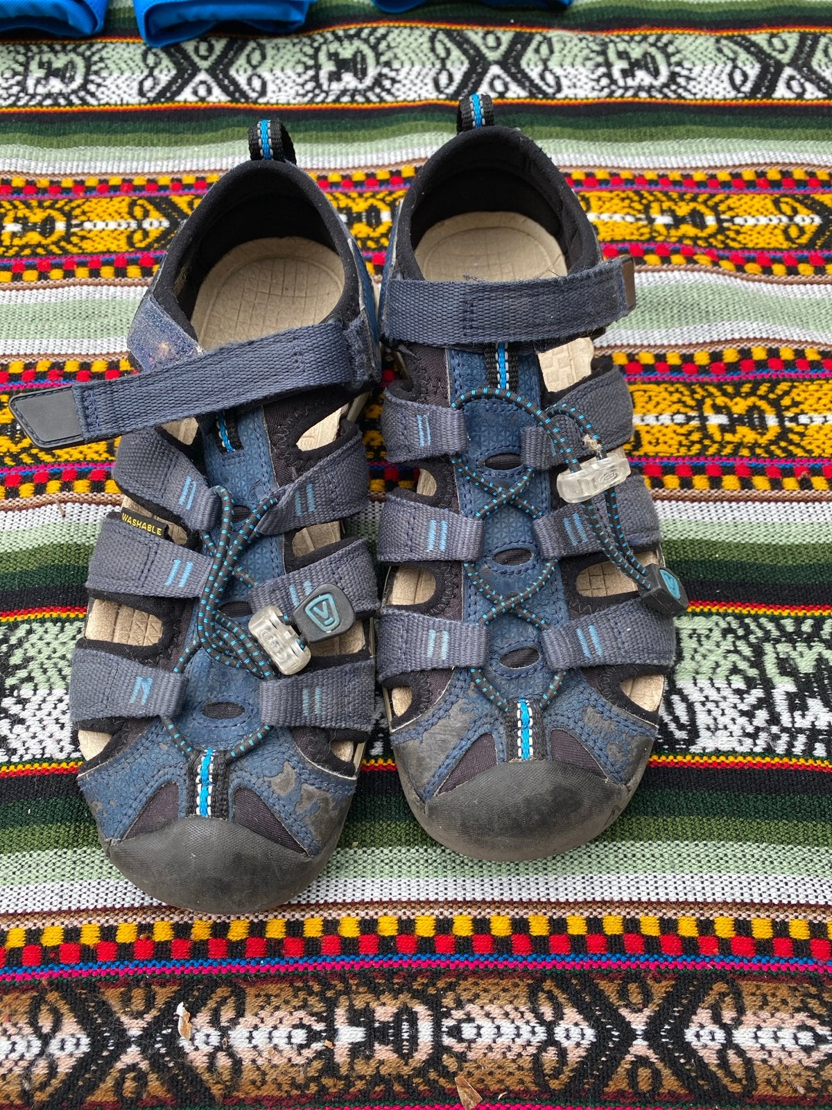 Keen sandalen maat 35 - Blauw, Ophalen, Gedragen, Blauw, Sandalen of Muiltjes