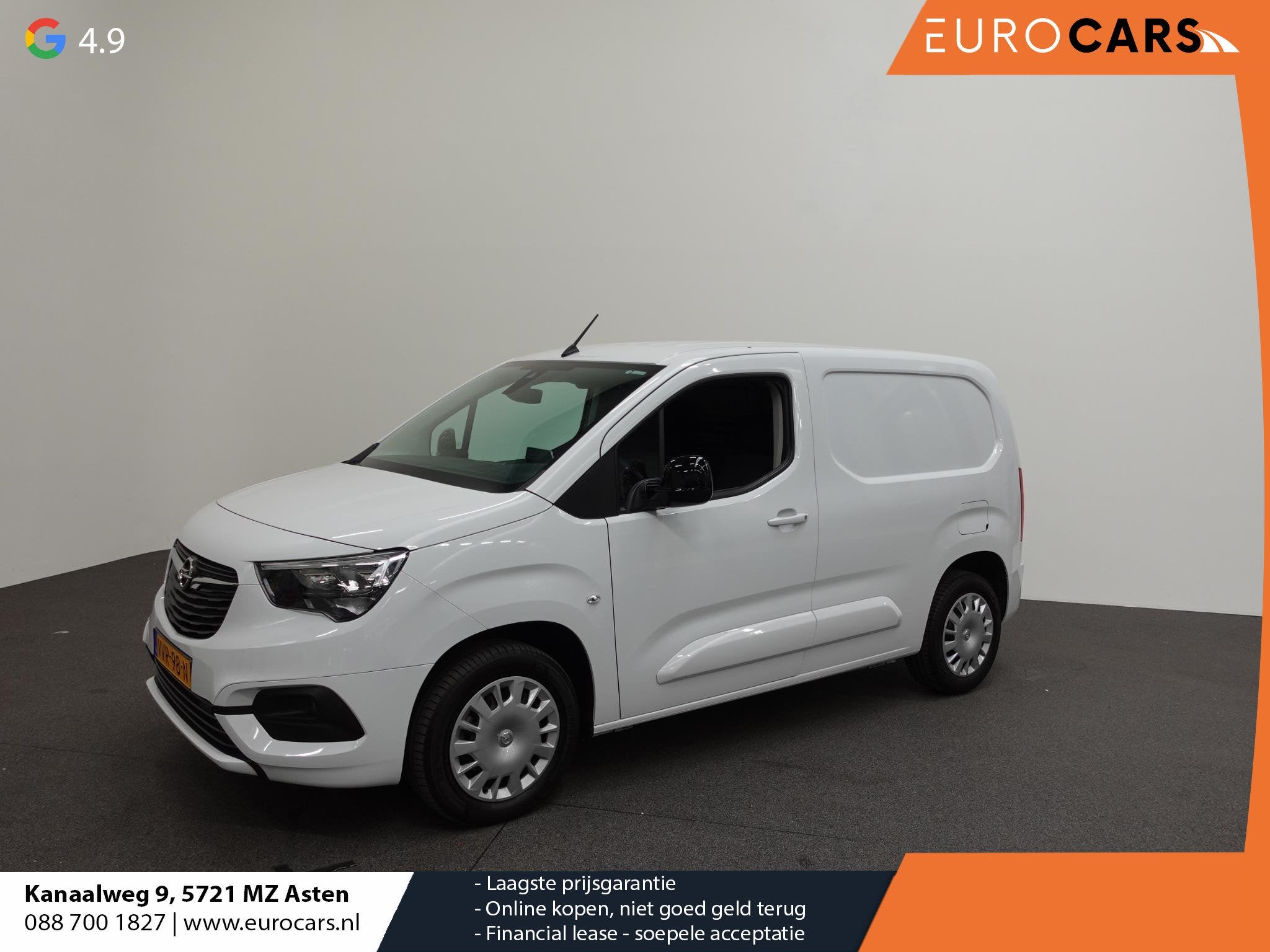 Opel Combo 130pk L1 Automaat Apple Carplay Trekhaak Parkeers, Auto's, Bestelauto's, 1350 kg, Stof, 4 cilinders, Wit