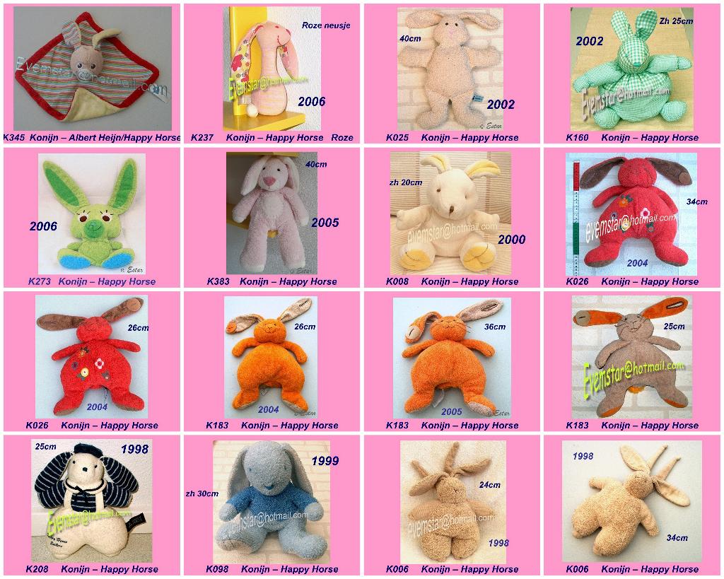 Konijn Konijntje Happy Horse en vele andere merken, Kinderen en Baby's, Speelgoed | Knuffels en Pluche, Ophalen, Zo goed als nieuw