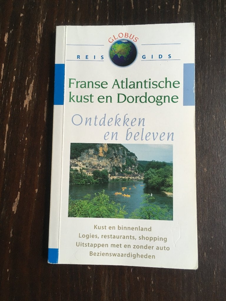 reisgids franse atlantische kust en dordogne - globus, Overige merken, Europa, Ophalen of Verzenden, Zo goed als nieuw