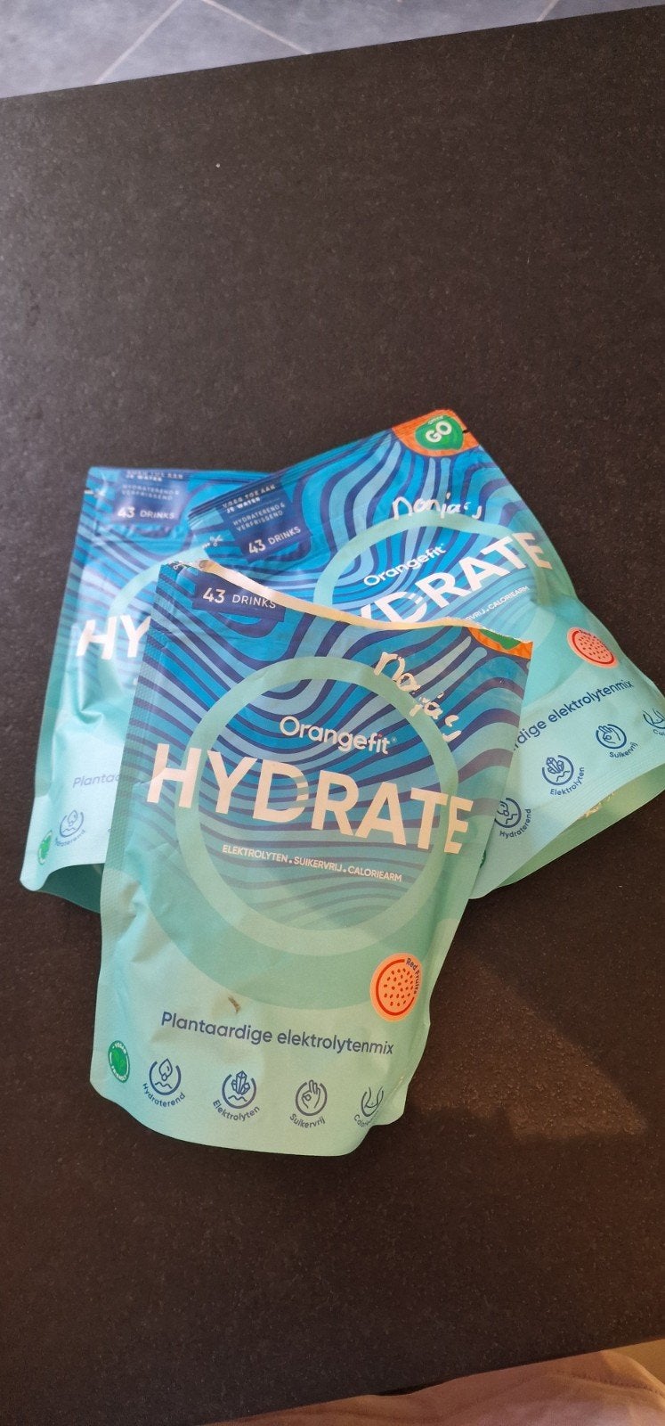 Orangefit Hydrate Elektrolytenmix Red Fruits (3x), Ophalen of Verzenden, Nieuw, Poeder of Drank