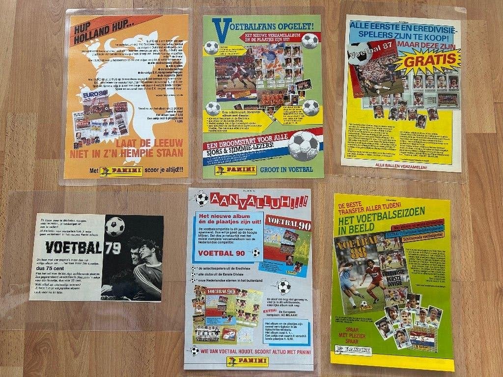 Poster panini reclame A4 voetbal jaren 80, Ophalen of Verzenden, Nieuw, Plaatje
