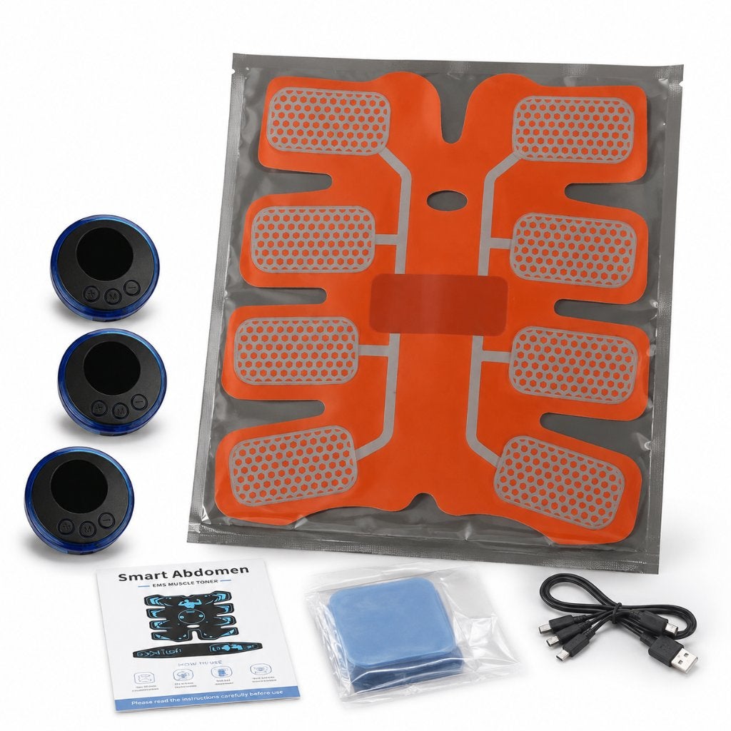 Smart Abdomen EMS Muscle Toner – Buikspiertrainer Set, ., Nieuw, Ophalen of Verzenden, .
