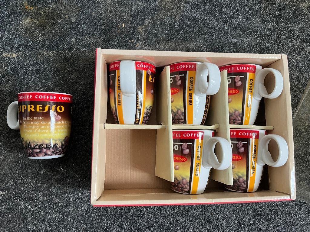 Espresso kopjes, Huis en Inrichting, Keuken | Servies, Ophalen, Nieuw, Overige stijlen, Kop(pen) en/of Schotel(s)
