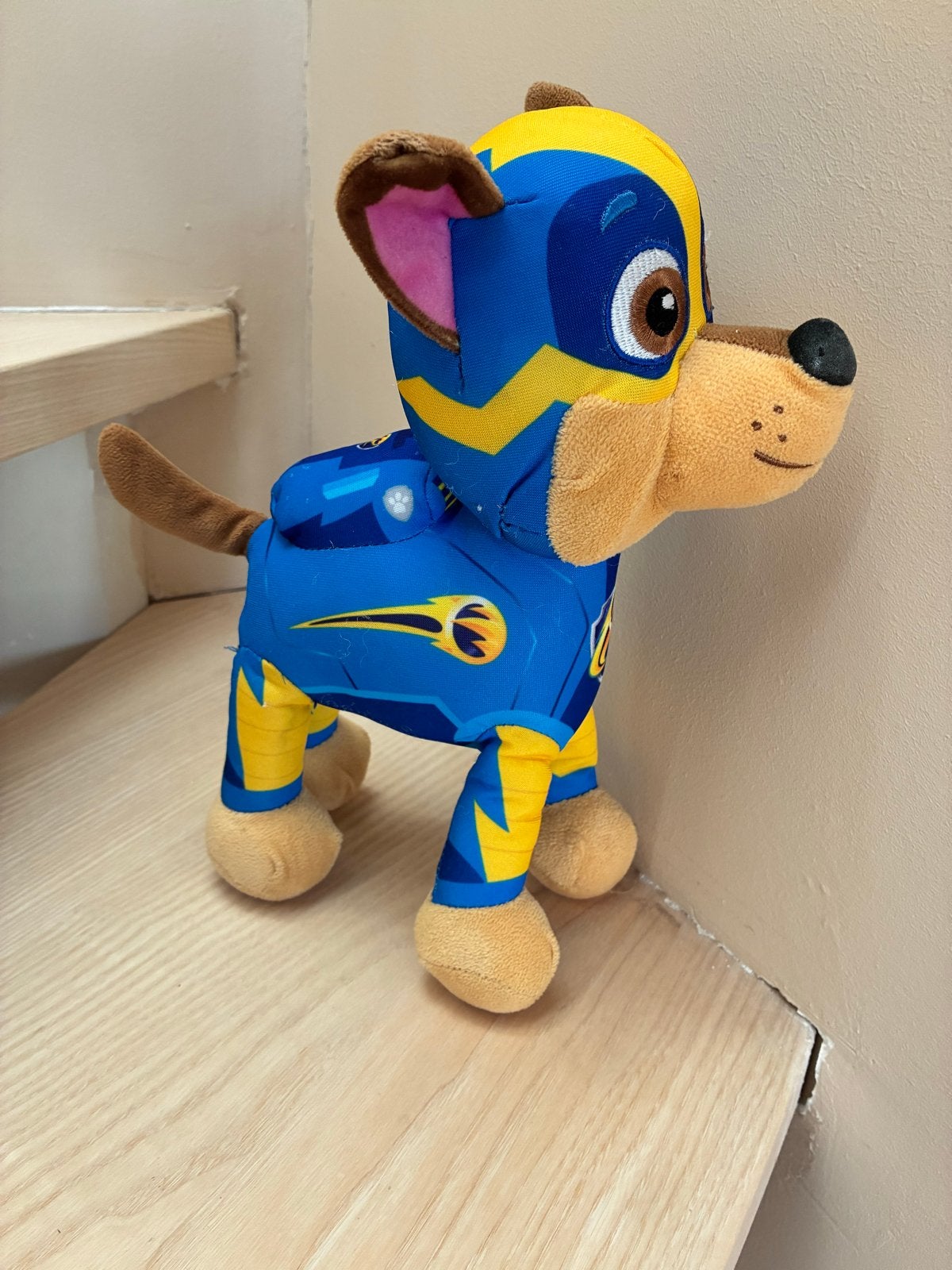 Paw Patrol Chase knuffel - Superhelden editie, Kinderen en Baby's, Speelgoed | Knuffels en Pluche, Blauw, Zo goed als nieuw, Middelgroot (20 tot 80 cm)