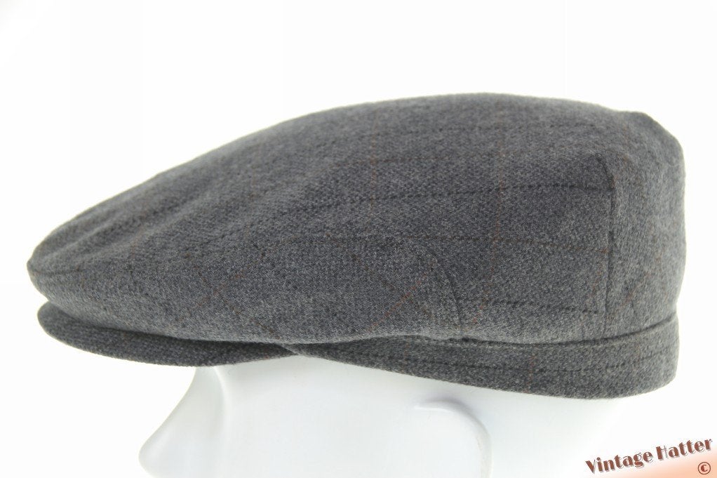 Vintage flatcap Platte pet CandA blauwig grijs 55 = S tot XS, Ophalen of Verzenden, Canda, Pet, 57 cm (M, 7⅛ inch) of minder