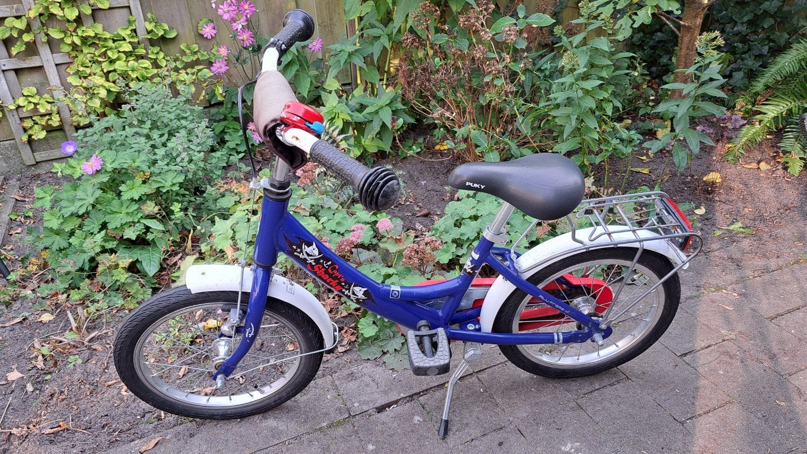 Puky aluminium kinderfiets 16 inch Captain Sharky, Ophalen, Gebruikt, 16 tot 20 inch, Puky