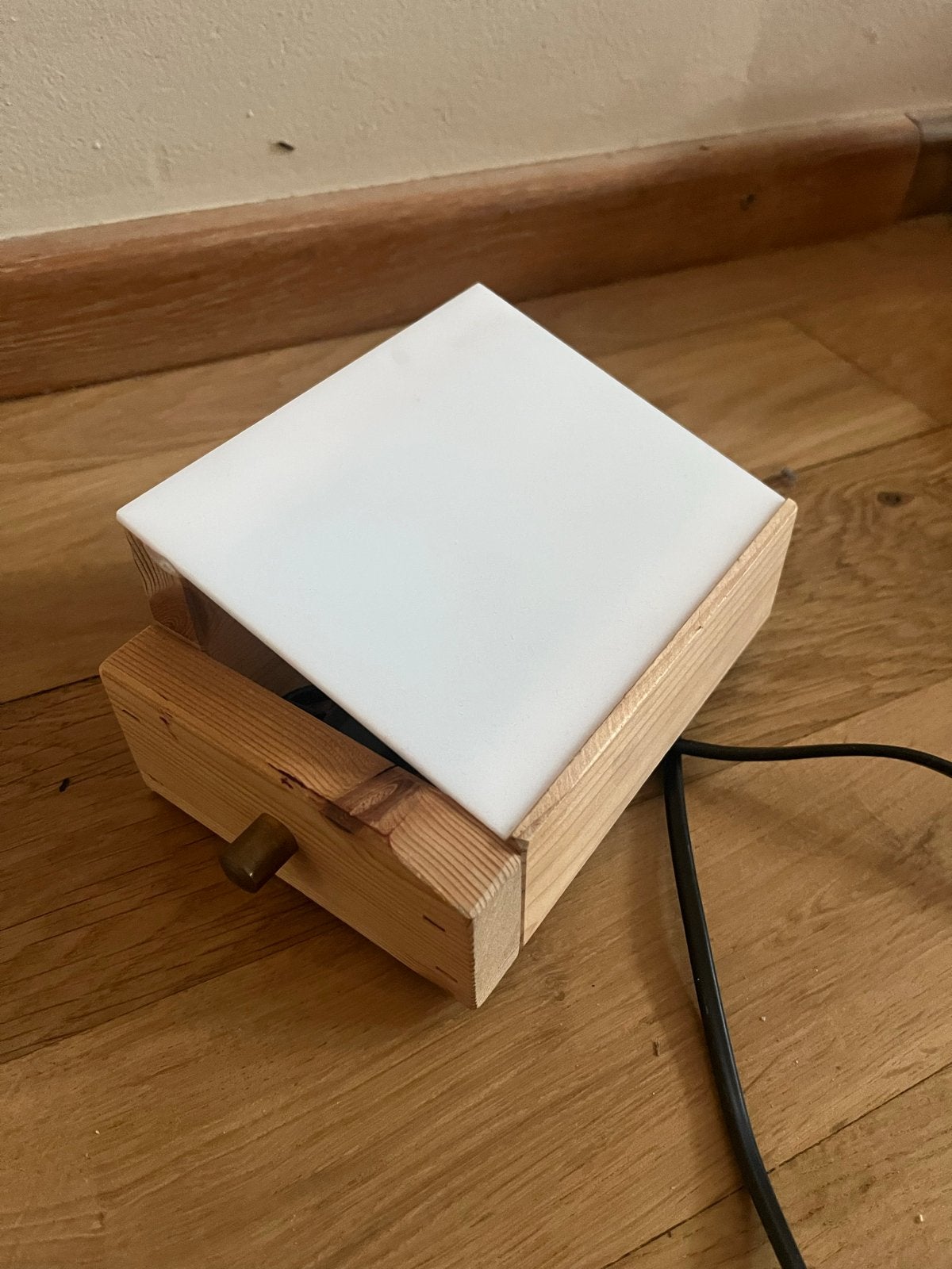 Houten overtreklamp/lichtbak met mat glans, Hobby en Vrije tijd, Ophalen of Verzenden, Zo goed als nieuw, Overige typen