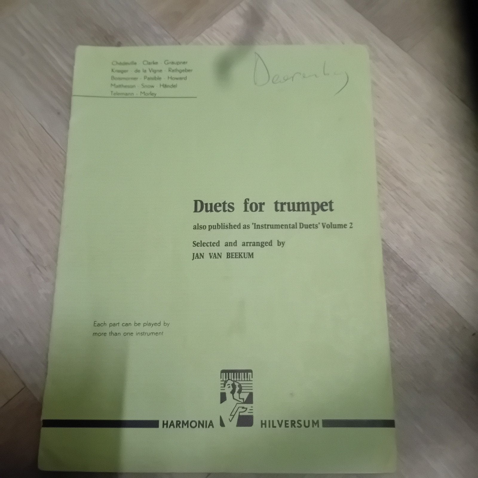 Duets for Trumpet - Jan van Beekum (Harmonia Hilversum), Ophalen of Verzenden