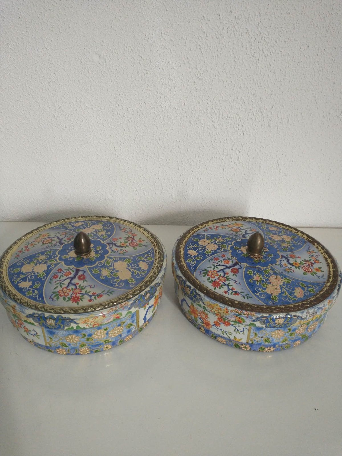 Vintage Albert Heijn koekblikken - Set van 2, Ophalen of Verzenden, Gebruikt, Koek(jes), Overige merken