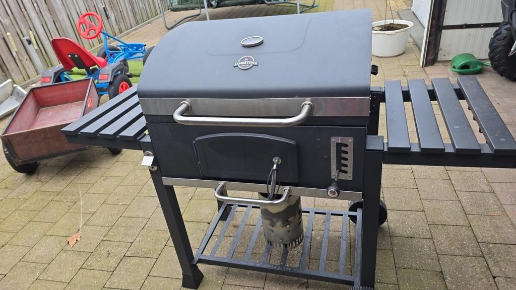 Bbq houtskool, Tuin en Terras, Houtskoolbarbecues, Ophalen, Zo goed als nieuw