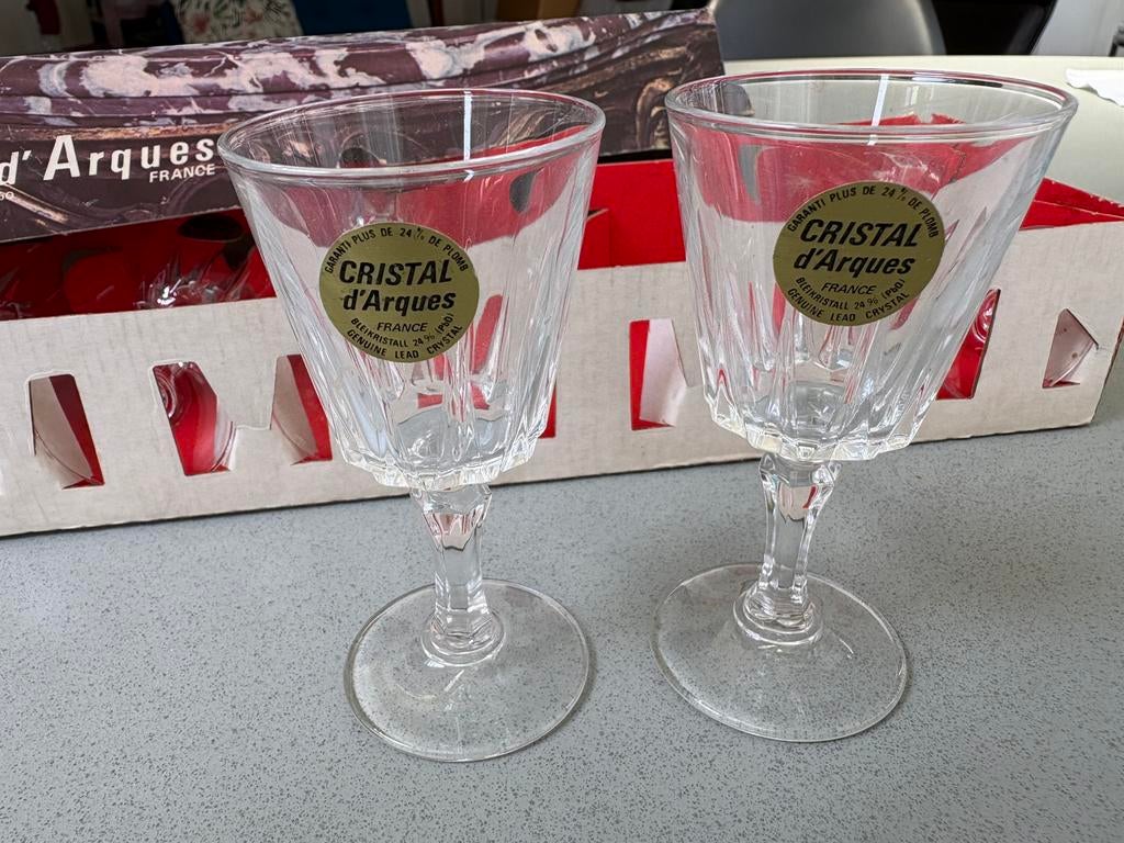 Cristal d’Arques borrel glaasjes 5cl NIEUW, Verzamelen, Ophalen of Verzenden, Zo goed als nieuw, Borrel- of Shotglas