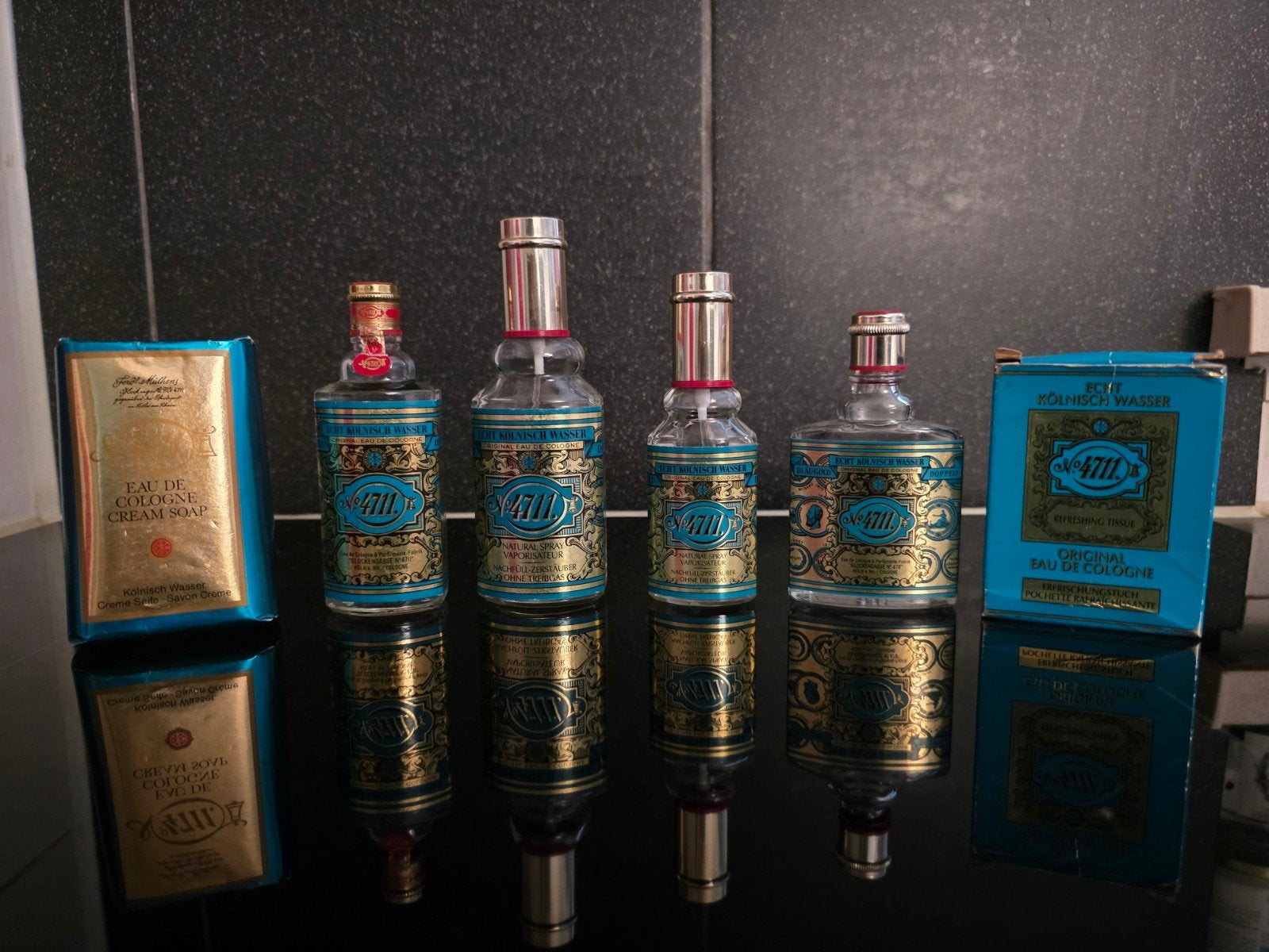 Vintage 4711 Eau de Cologne set met zeep, Ophalen of Verzenden