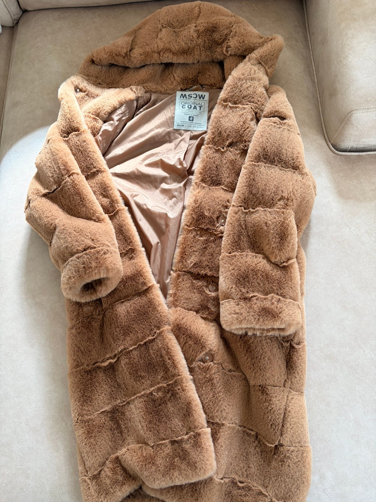 Moscow bontjas winter, Kleding | Dames, Ophalen of Verzenden, Zo goed als nieuw, Maat 36 (S), Bruin