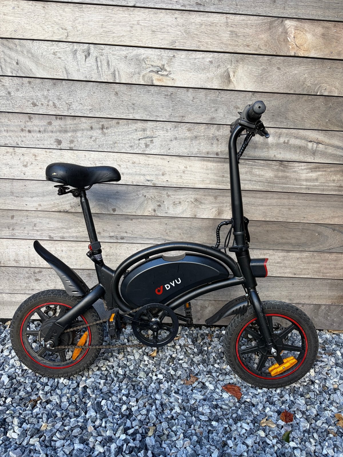 DYU E-bike 250W - Compacte elektrische fiets, Gebruikt, Minder dan 47 cm, 30 tot 50 km per accu, Ophalen