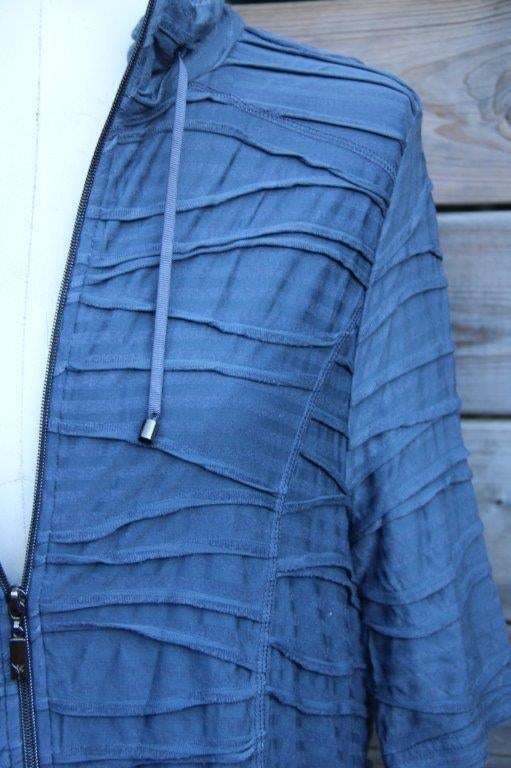 Vest blauw/ grijs Monari mt 46 Vaste prijs, Kleding | Dames, Maat 46/48 (XL) of groter, Zo goed als nieuw, Verzenden, Blauw